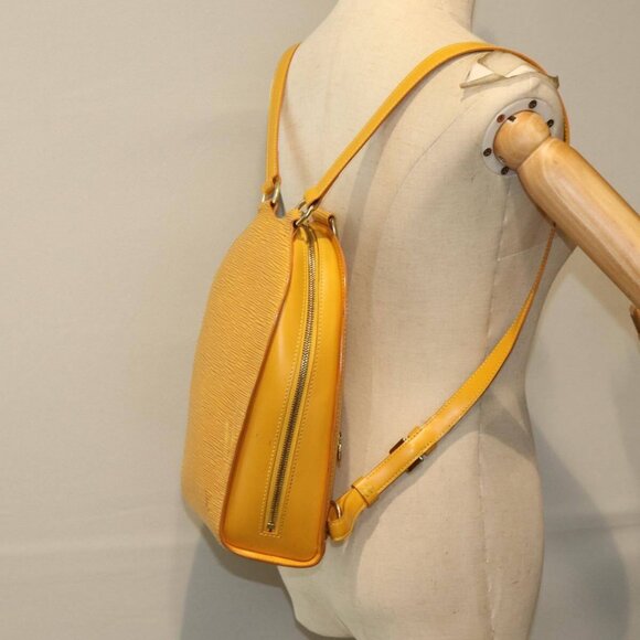 LOUIS VUITTON Epi Mabillon Backpack Yellow - Picture 14 of 16